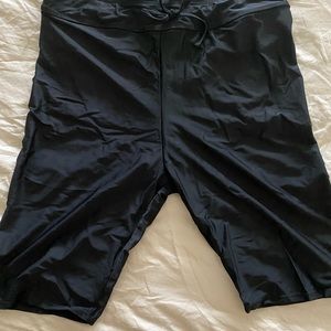 Womens Swim Shorts knee length Black 2XL